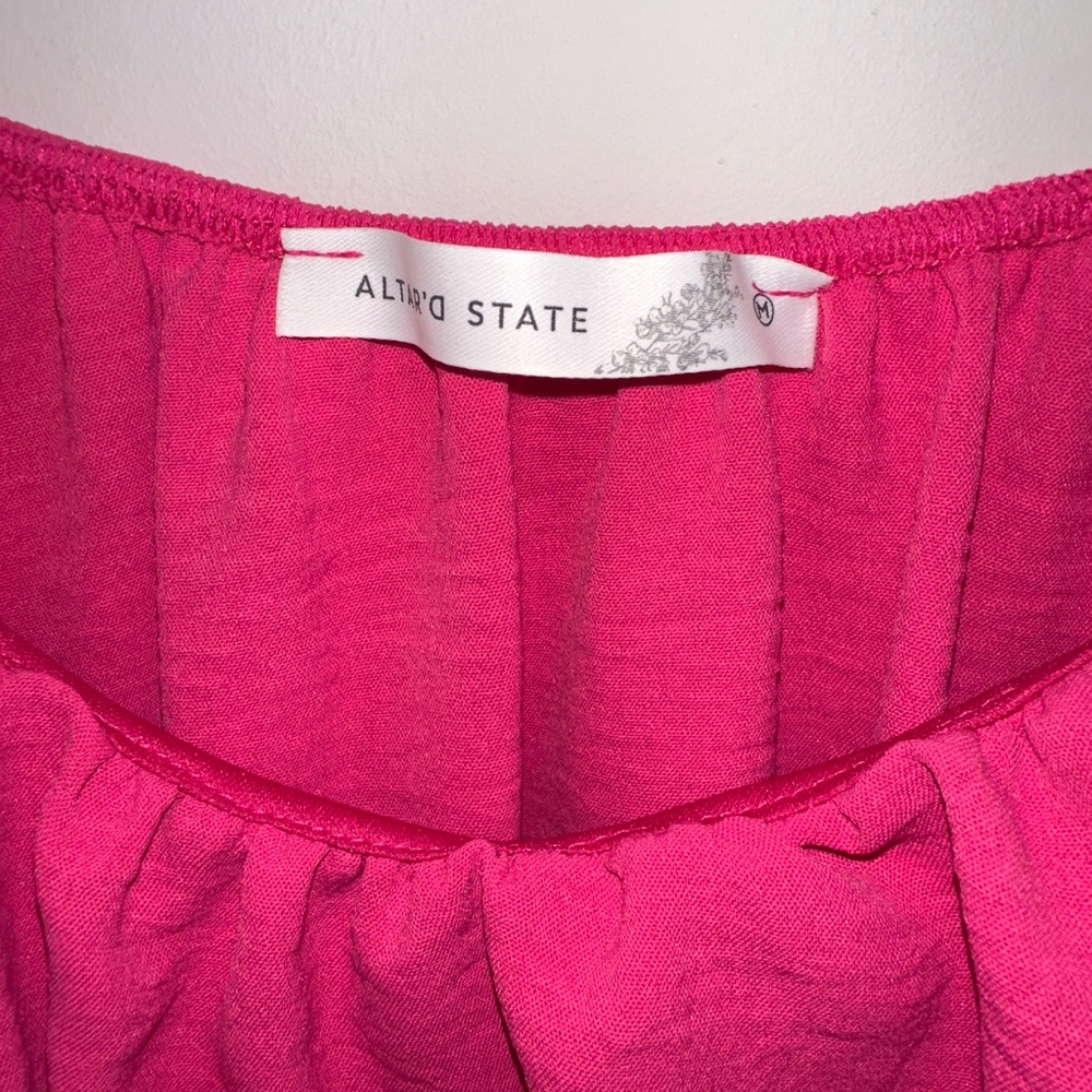 Altar'd State Babydoll Blouse, Size Medium - Picture 4 of 5